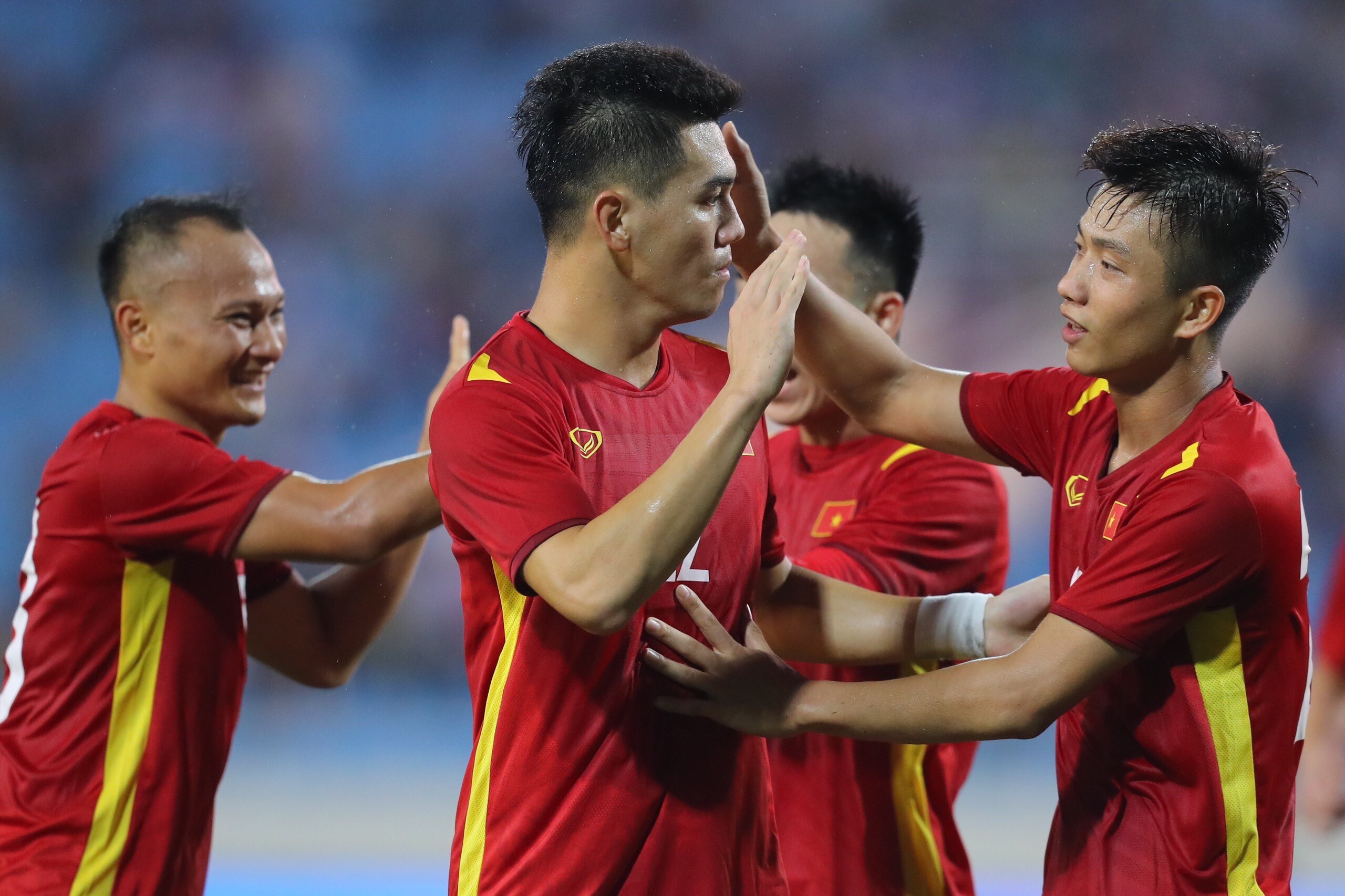 Đội tuyển Việt Nam vừa có trận giao hữu thắng chật vật Philippines 1-0.  Ảnh: Mộc Miên