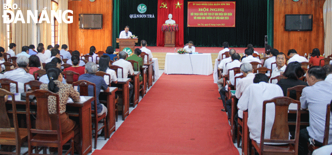 Quận Sơn Trà tổ chức hội nghị đối thoại giữa Chủ tịch UBND quận với nhân dân