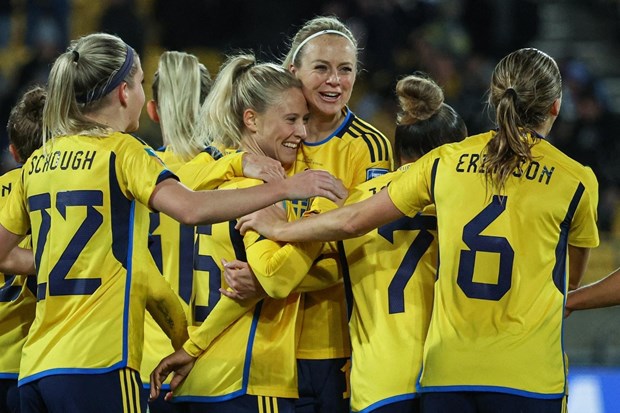Thắng đậm Italy 5-0, Thụy Điển hiên ngang vào vòng 1/8 World Cup Nữ