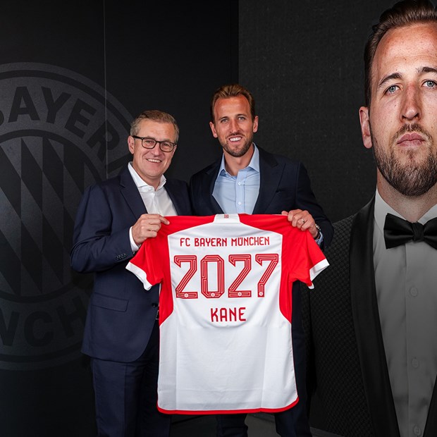 Bayern Munich chính thức chiêu mộ thành công Harry Kane