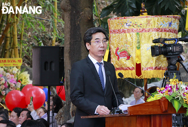 Phó Chủ tịch UBND thành phố Trần Chí Cường phát biểu tại lễ chính thức.