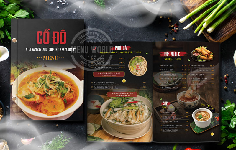 Thế Giới Menu - Dịch vụ in menu uy tín giá tốt tại Việt Nam