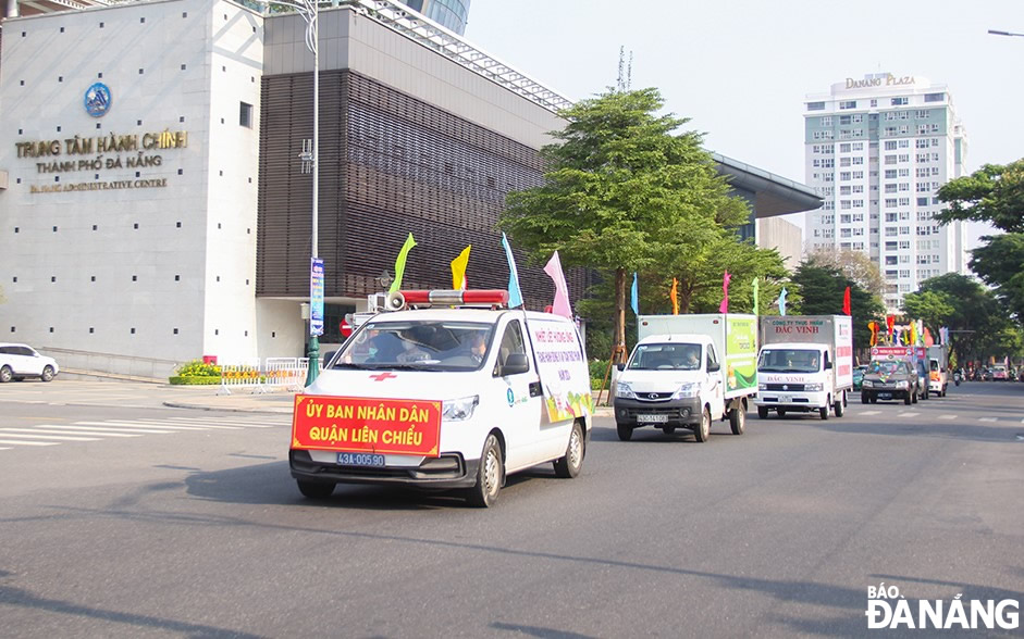A parade of vehicles to widely publicise the Month of Action for Food Safety in 2024. Photo: M.T