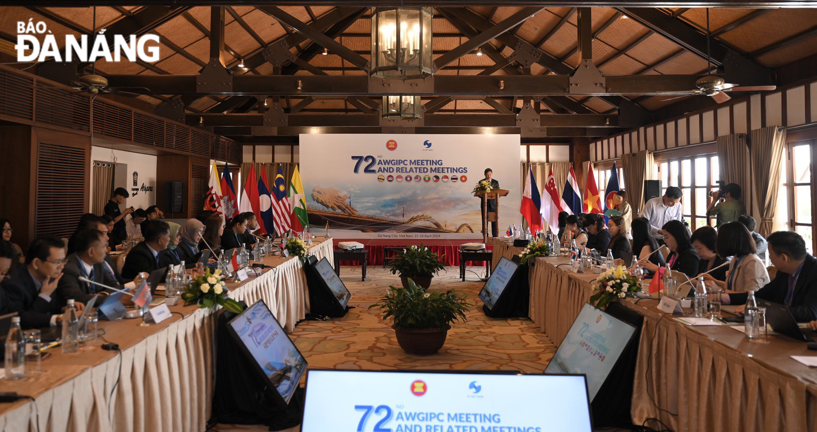Cuộc họp lần thứ 72 nhóm công tác về Hợp tác Sở hữu trí tuệ các nước ASEAN (AWGIPC 72) được tổ chức tại Đà Nẵng trong sáng 22-4. Ảnh: VĂN HOÀNG