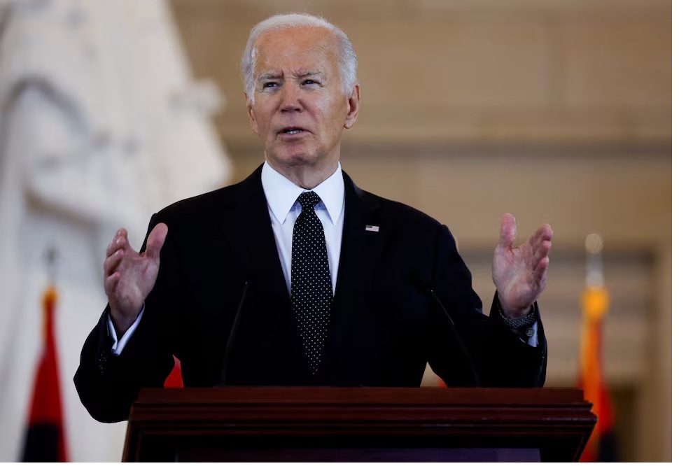 Tổng thống Mỹ Joe Biden lần đầu cảnh báo sẽ ngừng cung cấp vũ khí cho Israel nếu nước này tấn công quy mô lớn vào Rafah. Ảnh: Reuters 	