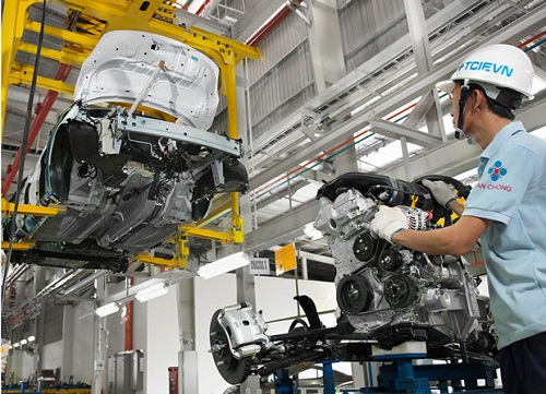 A car assembly plant in the Hoa Khanh IP