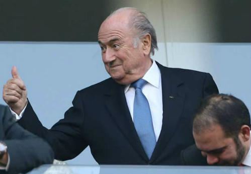 Ông Blatter đánh giá World Cup 2014 đã trải qua hơn nửa chặng đường thành công. Ảnh: AFP.