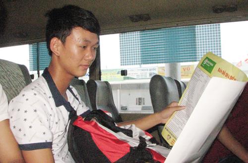  A candidate looking at a street map of the city.