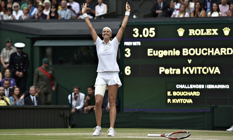 Kvitova đoạt danh hiệu vô địch Wimbledon 2014. Ảnh:  Reuters