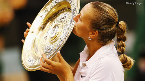 Đây là lần thứ hai Kvitova đăng quang ở Wimbledon.