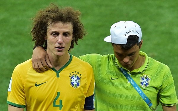 David Luiz và Thiago Silva sẽ phải mất nhiều thời gian mới có thể ghột rửa nỗi nhục ở trận thua này.