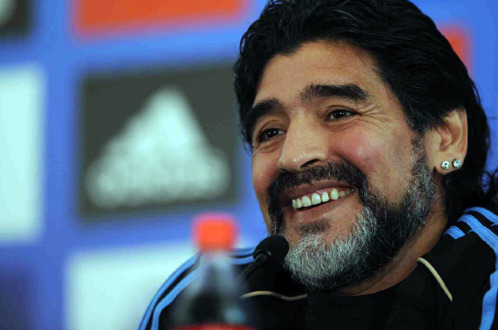 Diego Maradona nhận định Argentina sẽ vượt qua Đức trong trận chung kết - Ảnh: Getty Images