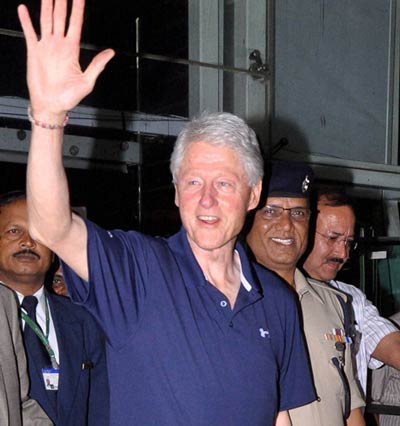  Cựu Tổng thống Mỹ Bill Clinton tại Ấn Độ vào hôm 16-7