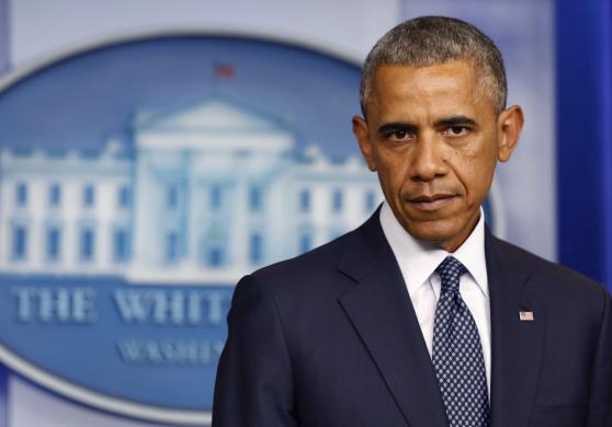 Tổng thống Mỹ, Barack Obama tuyên bố các lệnh trừng phạt bổ sung nhằm vào các ngân hàng và các công ty năng lượng của Nga, tại Washington, ngày 16-7.   Ảnh: Reuters