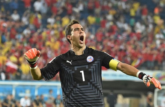 Thủ môn: Claudio Bravo. 