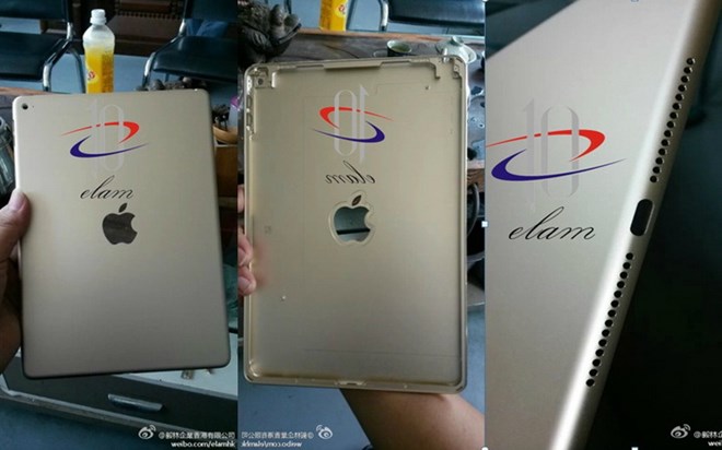 ình ảnh chụp vỏ được cho là của iPad Air 2 trên trang Weibo.