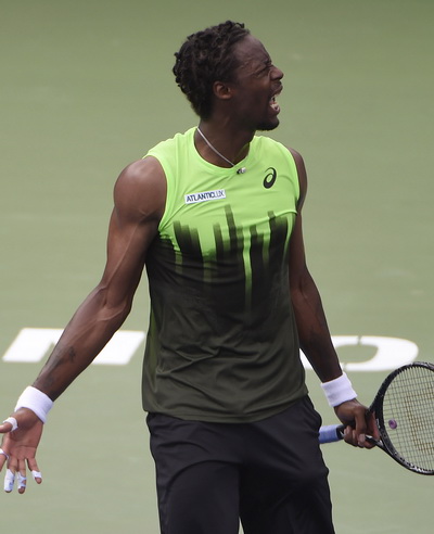 Gael Monfils được khán giả ủng hộ với lối đánh nhiệt tình, ngẫu hứng và đẹp mắt