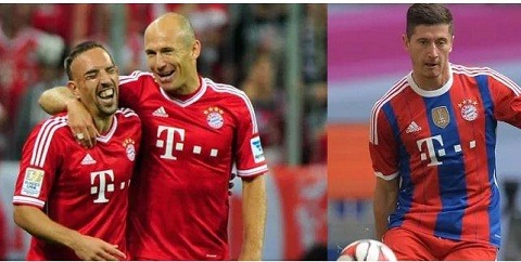 Ribery, Robben và Lewandowski sẽ tạo nên 