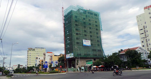  An apartment building now under construction