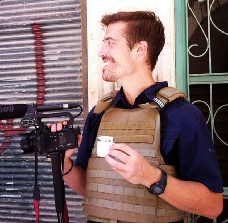 James Foley khi đang tác nghiệp. 