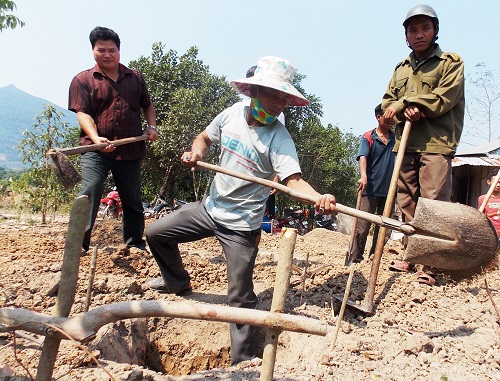 Helping a local family to build a house