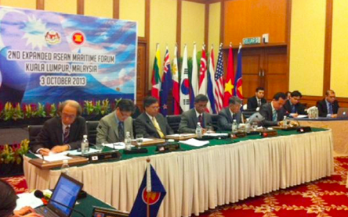 Participants at the 2nd Expanded ASEAN Maritime Forum in Malaysia