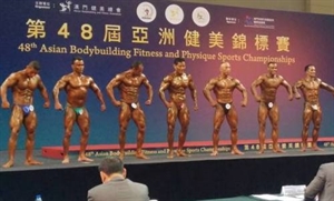 The Asian Bodybuilding and Physique Sports Championships (Photo: baoquangngai.vn)