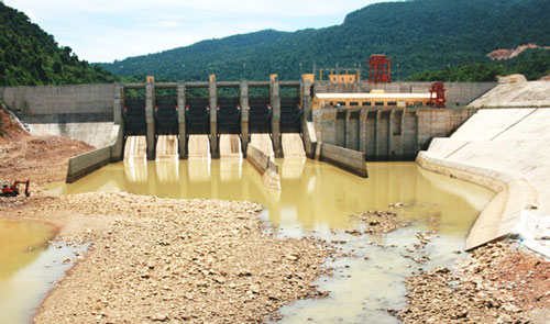 A severe shortage of water at the sluice gates