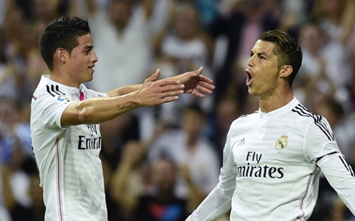 Ronaldo gỡ hòa cho Real từ chấm 11m (Ảnh: Getty)