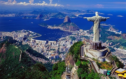 The art deco statue of Jesus Christ in Rio de Janeiro, Brazil