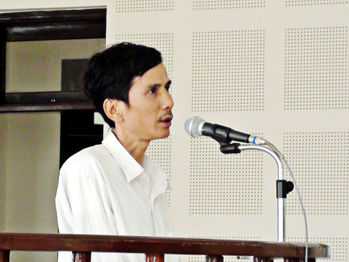 Hoai Nam at his trial 