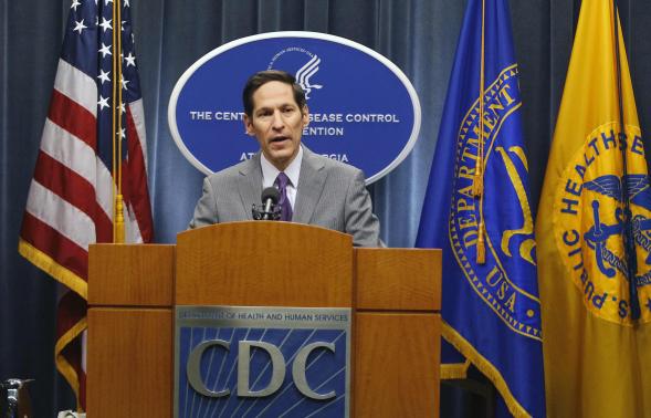 Ngày 30-9, Giám đốc Trung tâm Kiểm soát và phòng ngừa dịch bệnh Mỹ (CDC) đã xác nhận ca nhiễm Ebola đầu tiên tại Mỹ.  Ảnh: Reuters