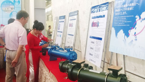 Some of the Kamui Company’s industrial support products on display