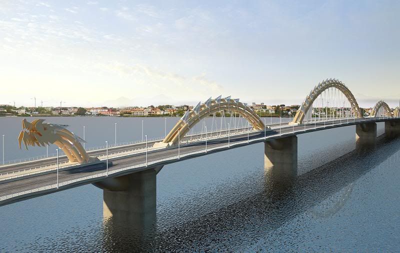 Hé lộ hình ảnh thiết kế cây cầu hơn 2500 tỷ đồng bắc qua sông Hồng