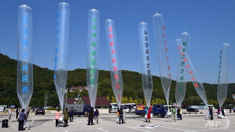 Việc thả bong bóng của các nhà hoạt động Hàn Quốc đã dẫn tới sự căng thẳng trở lại trên bán đảo Triều Tiên.
