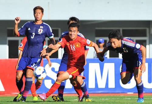 U19 VN có hiệp 1 chơi ngang ngửa với U19 Nhật Bản