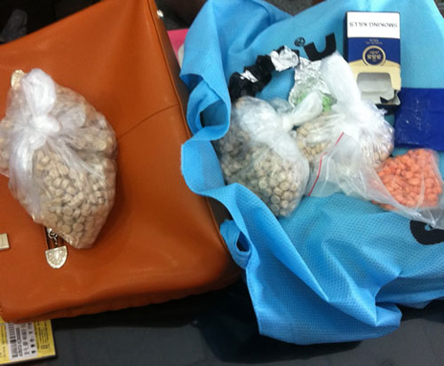 The seized ecstasy tablets