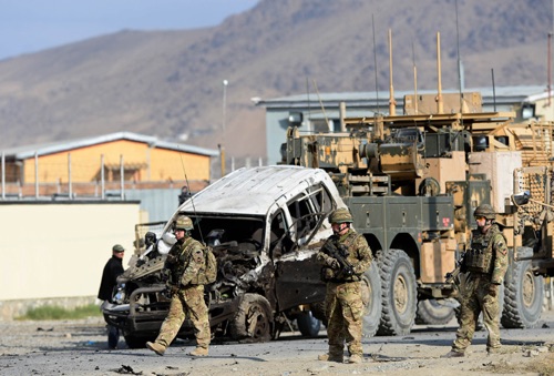 Binh sĩ Mỹ tại Kabul. Ảnh: AFP-TTXVN