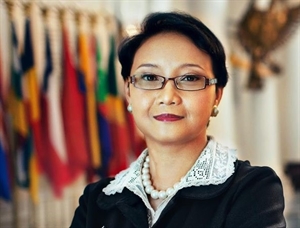 Indonesia's first female foreign minister Retno Lestary Priansari Marsudi