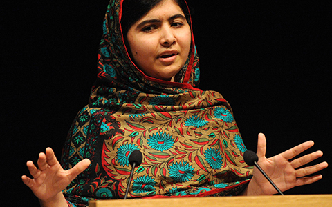 Nữ chủ nhân giải Nobel Hòa bình 2014 Malala Yousafzai (Ảnh AP)