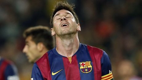 Barca nhận thất bại trong một ngày Messi thi đấu thiếu may mắn.