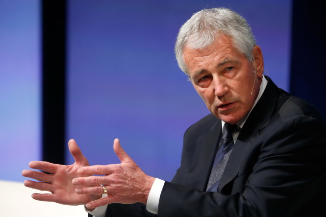 Bộ trưởng Quốc phòng Mỹ Chuck Hagel - Ảnh: Reuters