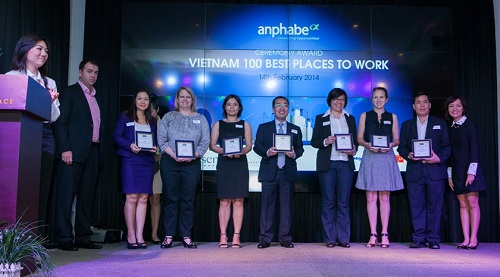 Reresentatives of companies listed in Viet Nam's 100 Best Places to Work 2013.