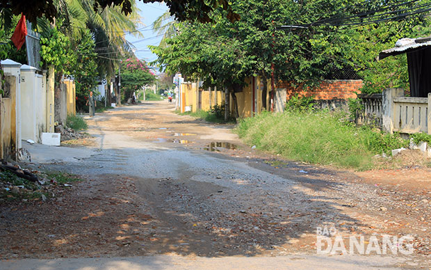 Đường Bà Huyện Thanh Quan còn dang dở đoạn cuối. 