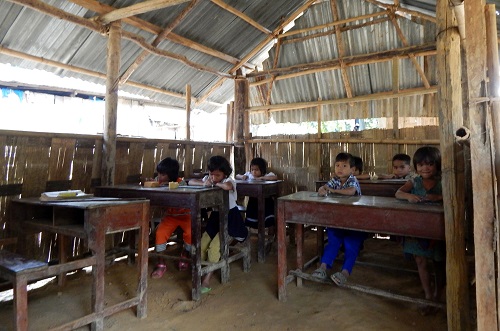  Pupils learning in a pre-school class