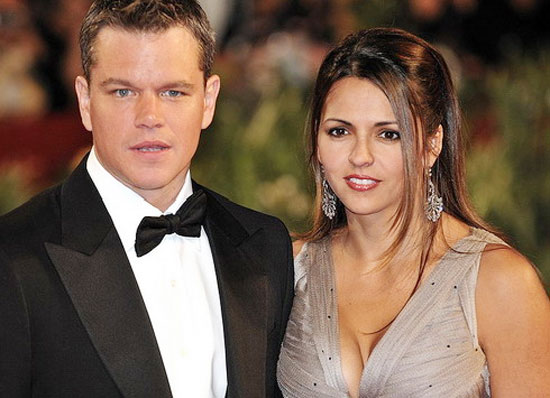 Matt Damon và vợ, Luciana Barroso.