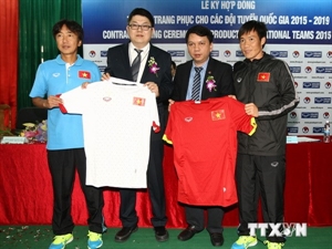 The national men’s team will wear their new shirts at the upcoming 2014 ASEAN Football Federation-Suzuki Cup 