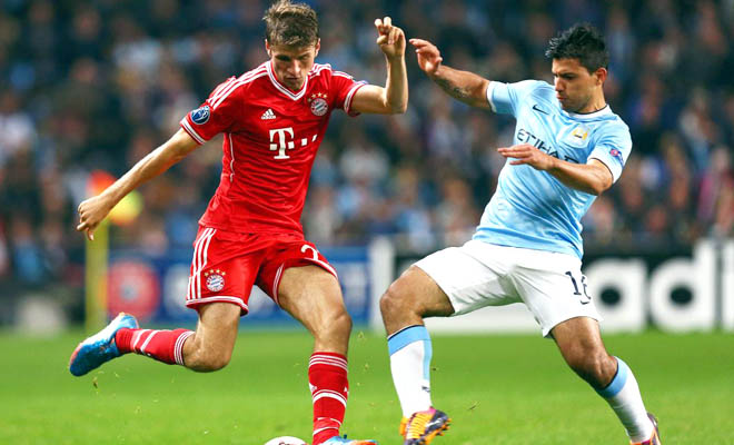 Bayern (trái) sẽ tiễn Man City (phải) khỏi Champions League mùa này?