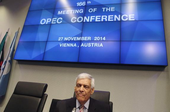 Tổng thư ký OPEC, Abdullah al-Badri tại cuộc họp của OPEC tại Vienna, Áo, ngày 27-11-2014. Ảnh: Reuters