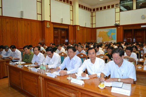 Representatives of the local authorities attending the Congress 